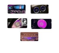 Air Outlet Vent For Benz W213 RGB 64 Colors Control E-Class Ambient Light Turbo Outlet Nozzle Lamp Air Vents(5 PCS)