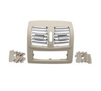 Air Outlet Vent Grille For Mercedes For Benz E Class E260 E300 E320 2012 2013 2014 2015 Rear Air Conditioning Chrome Panel AC Vent Grille Outlet Cover Center Console Vents(High-end Light Beige)