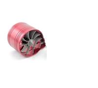 Air Pipe Intake For Auto Air Inlet Fittings Single Inlet Wind Turbines Power Wheel Universal Turbo Fan Air Intake Fuel Saver Air Filter Pipe(Red)