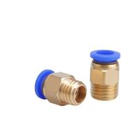 Air Pipe M12X1.75- M6 M8 M10 M12 Metric Male Thread Pneumatic Connector Air Hose Quick Release PC 4 6 8 Mm Tubes 30Pcs(PC8-M10X1.25)