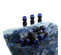 Air Pneumatic Fittings Hose Connector PU4 PU6 PU8 PU10 PU12 PU14 PU16 10Pcs(PU14 OD14mm)