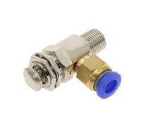 Air Pneumatic Mechanical Valve TAC2-3P N/C Exhaust Valve 2 Position 3 Way M5 Female 1/8 Male Thread Self-Reset Button Switch 1Pcs(TAC2-3P -PC6MM)