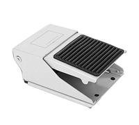 Air Pneumatic Pedal Valve Switch, 3 Way 2 Position Foot Press Control, Heavy-Duty Metal Body with G1/4 Threaded Port (0-0.8Mpa) for Industrial Air Regulation