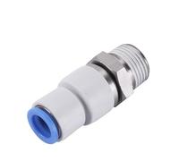 Air Pneumatic Swivel Fitting Joint Quick KSH08-02S Male Straight/Elbow Pushlock Tube Connector KSL06-01S 1Pcs(04-M6,KSL Elbow)