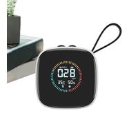 Air Pollution Analyzer - Indoor Sensor Portable Meter With Display, Home Humidity Gage Sensor, Multi-Purpose Room Gadget-Meter, Apartment Office Use | Pollution Particle Analyzer Meter for Indoor Use