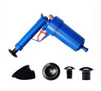 Air Power Drain Gun High Pressure Powerful Manual Sink Plunger Opener Cleaner Pump Drainage Dredge Cleaning Tool with 4 Different Suction Cups Sink & Bathtub Drain Strainers