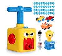 Air Powered Balloon Launch Car STEM Educational Toy Aerodynamics Learning Hands-on Play Fun Cartoon Design ABS Great for