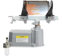 Air Powered Paint Shaker Machine, Adjustable Clamp for 80-250mm Barrels and 1-5kg Weights, 15-Minute Mixing per Bucket for Heavy-Duty Paint Preparation