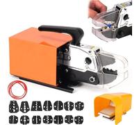 Air Powered Wire Machine, with 14 Sets, 0.5-0.7Mpa/Range: 6-35mm², Air Powered Wire Terminal Crimper Plier Machine, for Many Kinds of Terminals