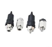 Air pressure adjustable switch with 1 1/4 inch male thread nozzle, stainless steel construction, operating voltage 220V AC/DC, max power 100VA (QPM11-NO 9.7mm)