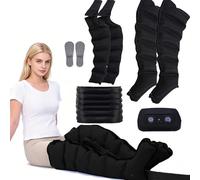 Air Pressure Massage Boots, Compression Leg Massager for Circulation & Pain Relief, Lymphatic Drainage Recovery System for Calf, Foot & Full Leg, Great for Sports & Daily Relax