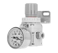 Air Pressure Regulator Self Locking Adjustable Pneumatic Valve with Clear Dial for Air Compressor Systems Pipeline ABS Material Durable Precision Control