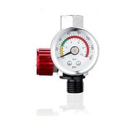 Air Pressure Regulator Spray Gun Regulator Adjustable Mini Gauge Control Valve for Spray Guns and Pnuematic Tools （1/4" BSP）