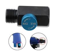 Air Pressure Regulator Valve Tool with 1/4 Inch NPT Connector, Steel Inline Air Flow Control for Compressed Air Systems, 19 x 37 mm