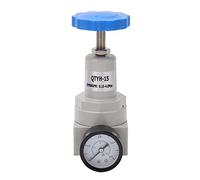 Air Pressure Regulator with Gauge, Automatic Relief Valve Controller, Aluminium Alloy Pressure Control Valve for Compressed Air Systems, Accurate Monitoring and Easy (QTYH-15)