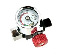 Air Pressure Water Separation Filter, Air Pressure Management Regulator, High Flow Air Pressure Regulator With ¼ NPT Fitting(Red)