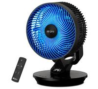 Air Pro 10" Desk Fan SmartVoice™ & Remote Control 3D Oscillation Fan 12 HR Timer, Quiet Copper Motor Air Cooling & Circulator Table Fan - Small Fan with 6 Speeds Mini Desktop Fan Office Home Bedroom