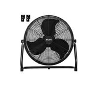 Air Pro 20" Metal Wall Mounted or Standing Floor Fan 3 Speed Oscillating in Black Air Pro Black