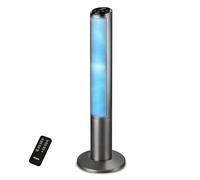 Air Pro 40" Tower Fan SmartVoice™ Control Oscillating Bladeless Fan with Remote - Tall Compact 3 Speeds Quiet 50W Motor Cooling Fan - Floor Standing Fan for Home Office - LED Display 15 Hour Timer