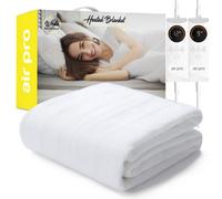 Air Pro Electric Blanket - Fully Fitted Mattress Cover With Elastic Straps - Detachable Dual Controllers - Super King - 180X200Cm