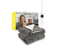 Air Pro Heated Electric Blanket with Digital Controller, 6 Heat Settings in Grey | Size: Double Air Pro Grey Double