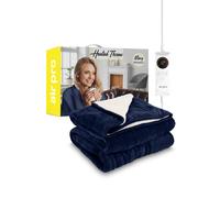 Air Pro Heated Electric Blanket with Digital Controller, 6 Heat Settings in Navy | Size: Single Air Pro Navy Single