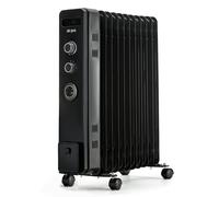 Air Pro Oil Filled 11 Fin Portable Electric Radiator Heater 2500W - Black