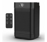 Air Pro Portable Electric Space Heater 10" - Remote Control - Led Display 1-12Hr Timer