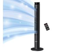 Air Pro Smart 46" Tower Fan- Oscillating Bladeless Fan with Remote - Tall Compact 3 Speeds Quiet Cooling Fan - Floor Standing Fan for Home and Office - LED Display, 4 Modes, 12Hour Timer