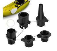Air Pump Adapter for Inflatable Inflation Attachment with 4 Nozzles Portable Pump Adapter for Kayak Canoe Raft Surfing Lake Camping