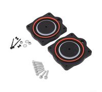 Air Pump Diaphragm Rebuild Kit For HP-60 HP-80 Linear Aerator | With 2 Membrane Assemblies Seals And Mounting Hardware Black ABS Repair Parts For Septic Tank Aquarium Pond Aeration System