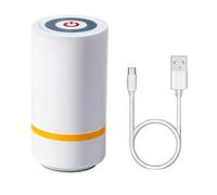 Air Pump, Electric Vacuum Pump, Portable Vacuum Air Pump, Compressed Air Pump, Handheld Electric Vacuum Pump, USB Rechargeable Air Pump for Compression Bags, White