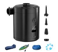 Air Pump for Air Mattress | Rechargeable Inflatable Pump Cordless | Quick Fill Automatic Blow Up Tool for Swimming Rings Sleeping Bed Pool Floats Outdoor Camping Road Trip
