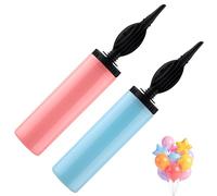 Air Pump for Balloons, 2PCS Hand Balloon Pump, Foil and Confetti Professional Pumper Inflator Balloons Hand Pumps Manual Balloon Inflator for Foil Ballooner Yoga Balls (Random Color)