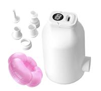 Air Pump for Inflatables - Portable Electric for Inflatables with Light and 5 Nozzles | for Mattresses and Camping Travel, Pool and Family