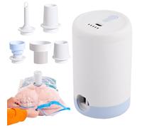Air Pump For Vacuum Bags,Portable Inflation And Deflation Tool,Electric Pump For Compression Bags - For Home Travel Vacation College Residence Camping Beach Hiking