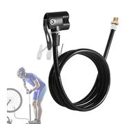 Air Pump Replacement Hose, Black Heat Rubber Tube, Flexible Inflator Tube, Leak-proof Plug Accessories, Reinforced Pressure Line for Cycling Equipment, Bicycle Ball Pool for Swimming Range