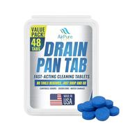 Air Pure Drain Pan Tabs - 48 Flow Treatment Tablets for HVAC & AC Condensate Pan Treatment | Prevents Overflow, Cleans Drain Lines, & Eliminates Odors