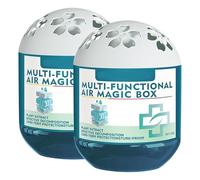 Air Purification Dust Removal Magic Box, Multi-Functional Air Magic Box Cleaner, Automatic Dust Collection Airs Purifier, Long-Lasting Small Spaces Air Fresheners for Pet Areas, Home, Car (2PC)