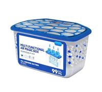 Air Purifier - 350ml Dust Cleaner Box 15x8x8.5cm Compact Odor Removal Device | Moisture Absorber for Dormitory Basement Apartment Garage Nursery Closet Kids Room Fresh Air Solution