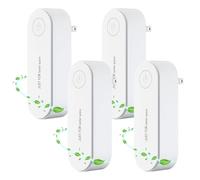 Air Purifier, 4PCS Claru Ionic Air Purifier Plug In Uk, Portable Negative Ion Technology, for Bedroom Home Office, Garage Room Pets, Instantly Cleans Whisper Quiet, Filter-Free Purifier