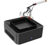 Air Purifier Ashtray,Ashtray Purifier,Smokeless Ashtray with Air Purifier,PM2.5 Activated Carbon Filter Filter 99% dust,Pollen, Smoke and Odor,USB Rechargeable,Low Noise,for Home and Business Travel