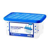 Air Purifier Box - Indoor Air Purifier Dust Remover | PļanțBased Harmless Power Free, Automatic Dust Collection Áir Cleaning For Homes Offices Bedrooms Pet Areas