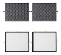 SPARES2GO Activated Carbon & HEPA Filter Kit Compatible with Philips AC3256/10 AC3259/10 AC4550/10 Air Purifier (Pack of 4 Filters)
