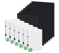 Air Purifier Filter Replacement for Honeywell, Filter R HEPA Filter and Filter A Carbon Pre-Filter Replacement for Honeywell HPA100 HPA200 HPA300 Series Air Purifier (6 HEPA Filters & 8 Pre-Filters)