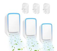 Air Purifier for Bedroom Home, 2 Pack Plug In Negative Ion Air Purifier, Portable Quiet Ioniser for Smokers, Reduces Odours from Pets/Toilet/Dust/Office/Home/Room (3)