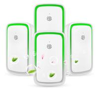 Air Purifier for Bedroom Home,4 Pack Negative Ion Air Purifiers Plug In UK with Nightlight Quiet,Air Ioniser for Office, Kitchen, Bathroom, Portable Air Filter Odor, Smoke Dust, Pets