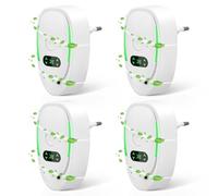 Air Purifier for Bedroom Home, 4 Pack Plug in Negative Ion Air Freshener for Smokers, Portable Quiet Ioniser, Automatic Air Freshener for Pets, Toilets, Offices, Rooms