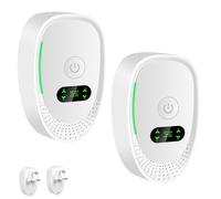 Air Purifier for Bedroom Home，Plug in Automatic Air Freshener for Smokers/Pets/Shoes，Mini Portable Loniser Air Purifier with Negative Ion Filter for Office/Home/Room/Kitchen，2 PCS