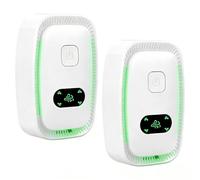 Air Purifier for Home, 2 Pack Plug-in Ionic Air Purifier with Negative Ions - Filterless Mini Ioniser for Bedroom, Office, Kitchen & Bathroom, Low Noise Air Freshener for Smokers, Pets, Odours